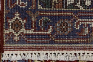 Rusty Red Floral 2'5X6'0 Heriz Serapi Oriental Runner Rug