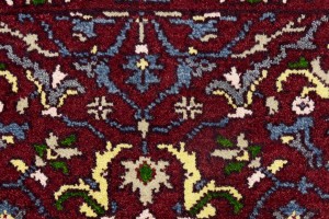 Maroon Red Floral 3X8 Chobi Serapi Oriental Rug