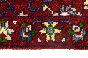 Maroon Red Floral 3X8 Chobi Serapi Oriental Rug