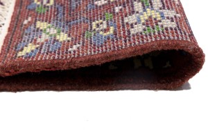 Maroon Red Floral 3X8 Chobi Serapi Oriental Rug
