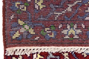 Maroon Red Floral 3X8 Chobi Serapi Oriental Rug