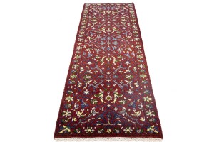 Maroon Red Floral 3X8 Chobi Serapi Oriental Rug
