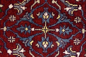 Maroon Red Floral 3X8 Chobi Serapi Oriental Rug