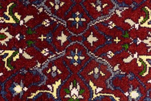 Maroon Red Floral 3X8 Chobi Serapi Oriental Rug