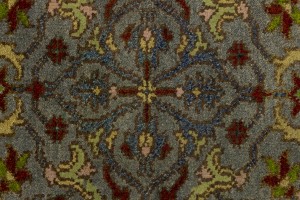 Gray Floral 3X8 Chobi Serapi Oriental Runner Rug