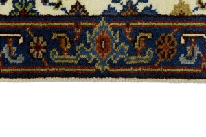 Cream Floral 3X10 Chobi Oriental Runner Rug