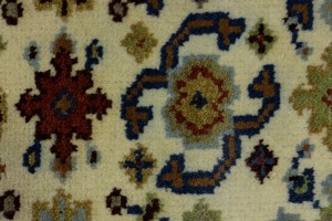 Cream Floral 3X10 Chobi Oriental Runner Rug