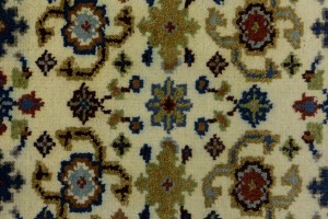 Cream Floral 3X10 Chobi Oriental Runner Rug