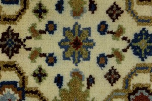 Cream Floral 3X10 Chobi Oriental Runner Rug