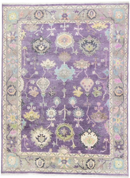 Floral Colorfast 9X12 Oushak Chobi Oriental Rug