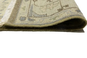 Brown Floral 8X10 Oushak Chobi Oriental Rug
