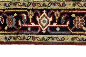 Rusty Red Geometric 4X6 Heriz Serapi Oriental Rug