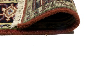 Rusty Red Geometric 4X6 Heriz Serapi Oriental Rug