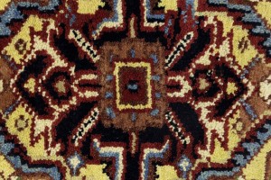 Rusty Red Geometric 4X6 Heriz Serapi Oriental Rug