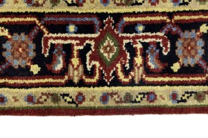 Rusty Red Geometric 4X6 Heriz Serapi Oriental Rug