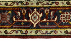 Rusty Red Geometric 4X6 Heriz Serapi Oriental Rug