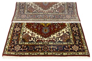 Rusty Red Geometric 4X6 Heriz Serapi Oriental Rug