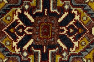 Rusty Red Geometric 4X6 Heriz Serapi Oriental Rug