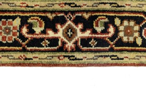Rusty Red Geometric 4X6 Heriz Serapi Oriental Rug