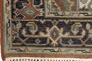 Rusty Red Geometric 4X6 Heriz Serapi Oriental Rug