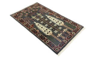 Gray Floral 3X5 Tree of Life Chobi Oriental Rug