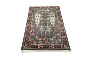 Gray Floral 3X5 Tree of Life Chobi Oriental Rug