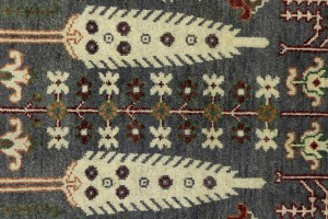 Gray Floral 3X5 Tree of Life Chobi Oriental Rug