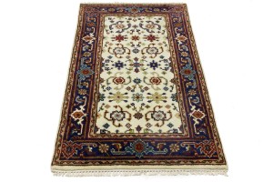 Cream Floral 3X5 Indo-Mahal Oriental Rug