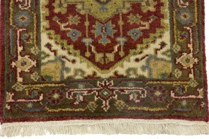 Rusty Red Floral Tribal 2X3 Heriz Serapi Oriental Rug