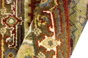 Rusty Red Floral Tribal 2X3 Heriz Serapi Oriental Rug