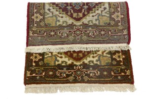 Rusty Red Floral Tribal 2X3 Heriz Serapi Oriental Rug