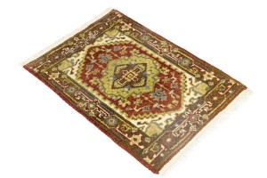 Rusty Red Floral Tribal 2X3 Heriz Serapi Oriental Rug