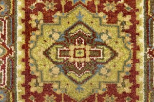 Rusty Red Floral Tribal 2X3 Heriz Serapi Oriental Rug
