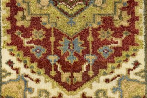 Rusty Red Floral Tribal 2X3 Heriz Serapi Oriental Rug