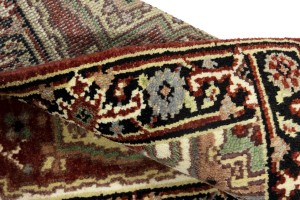 Dark Red Floral Tribal 2X3 Heriz Serapi Oriental Rug