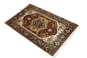 Dark Red Floral Tribal 2X3 Heriz Serapi Oriental Rug