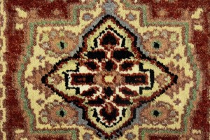 Dark Red Floral Tribal 2X3 Heriz Serapi Oriental Rug