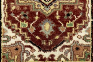 Dark Red Floral Tribal 2X3 Heriz Serapi Oriental Rug