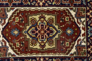 Rusty Red Floral Tribal 2X3 Heriz Serapi Oriental Rug