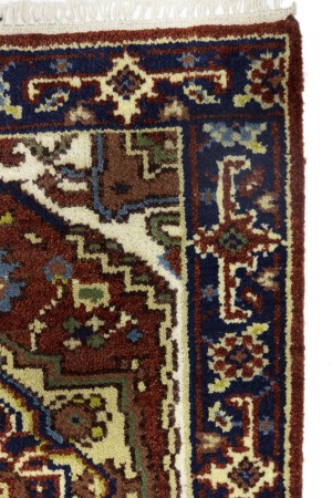 Rusty Red Floral Tribal 2X3 Heriz Serapi Oriental Rug