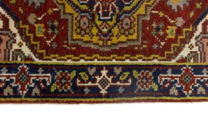 Red Floral Tribal 2X3 Heriz Serapi Oriental Rug