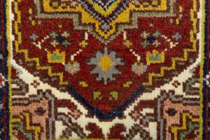 Red Floral Tribal 2X3 Heriz Serapi Oriental Rug