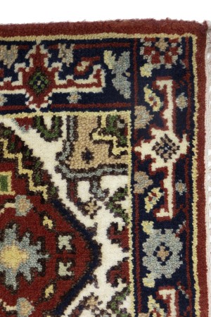 Red Floral Tribal 2X3 Heriz Serapi Oriental Rug