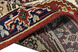 Red Floral Tribal 2X3 Heriz Serapi Oriental Rug