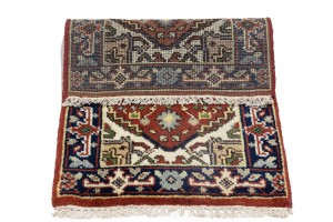 Red Floral Tribal 2X3 Heriz Serapi Oriental Rug