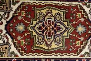 Red Floral Tribal 2X3 Heriz Serapi Oriental Rug