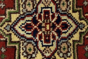 Red Floral Tribal 2X3 Heriz Serapi Oriental Rug