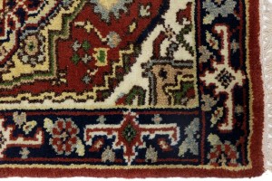 Red Floral Tribal 2X3 Heriz Serapi Oriental Rug