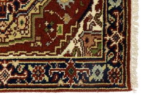 Rusty Red Floral Tribal 2X3 Heriz Serapi Oriental Rug