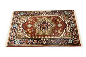 Rusty Red Floral Tribal 2X3 Heriz Serapi Oriental Rug